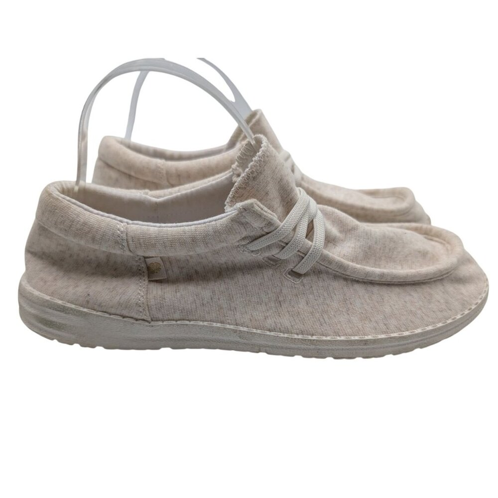 Tommy Bahama Beige Casual Slip-On Shoes With Textile Upper Size 9 Womens